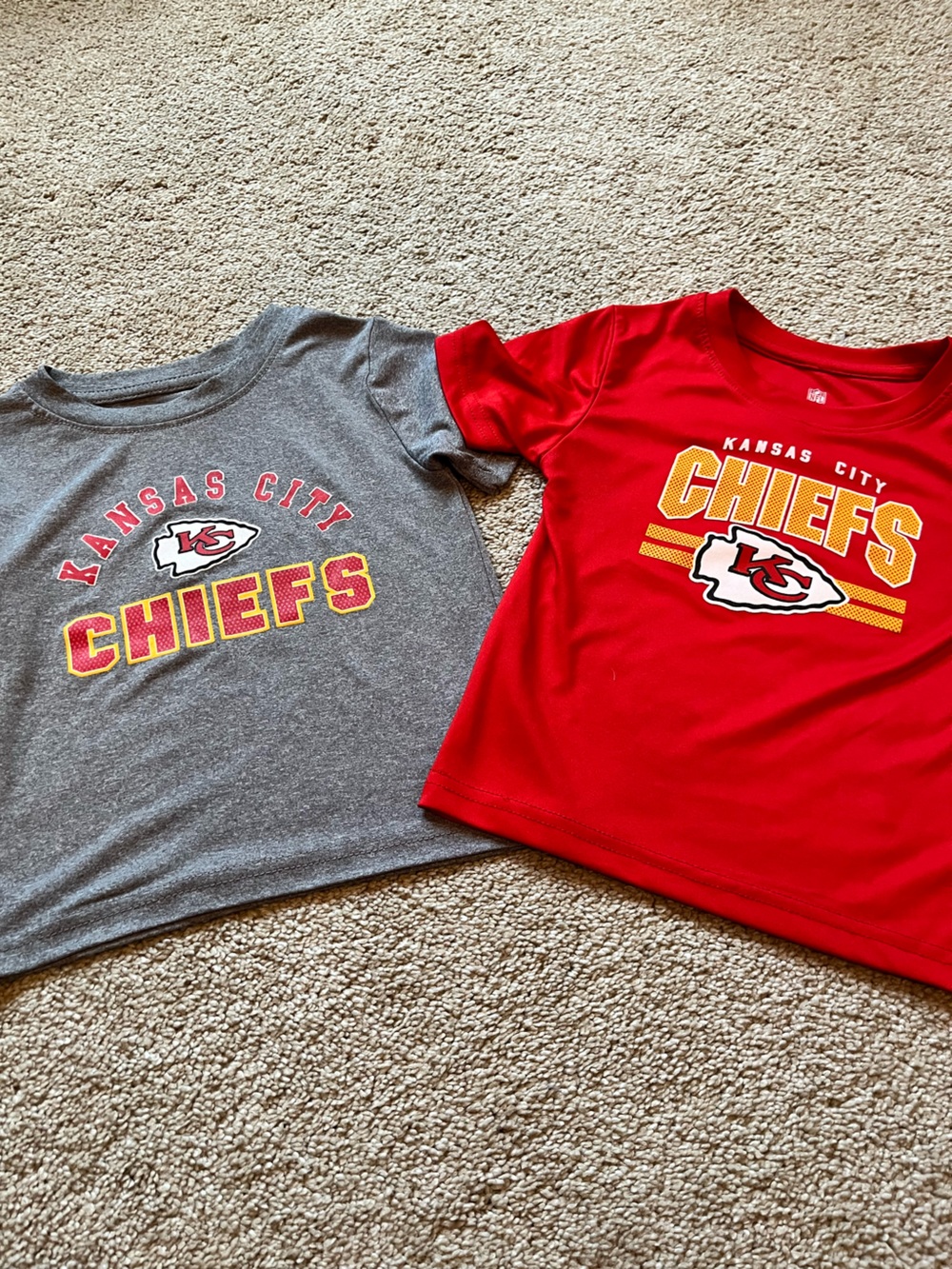 NFL Kansas City Chiefs Kids Short-Sleeve Tee Set - Red & Gray